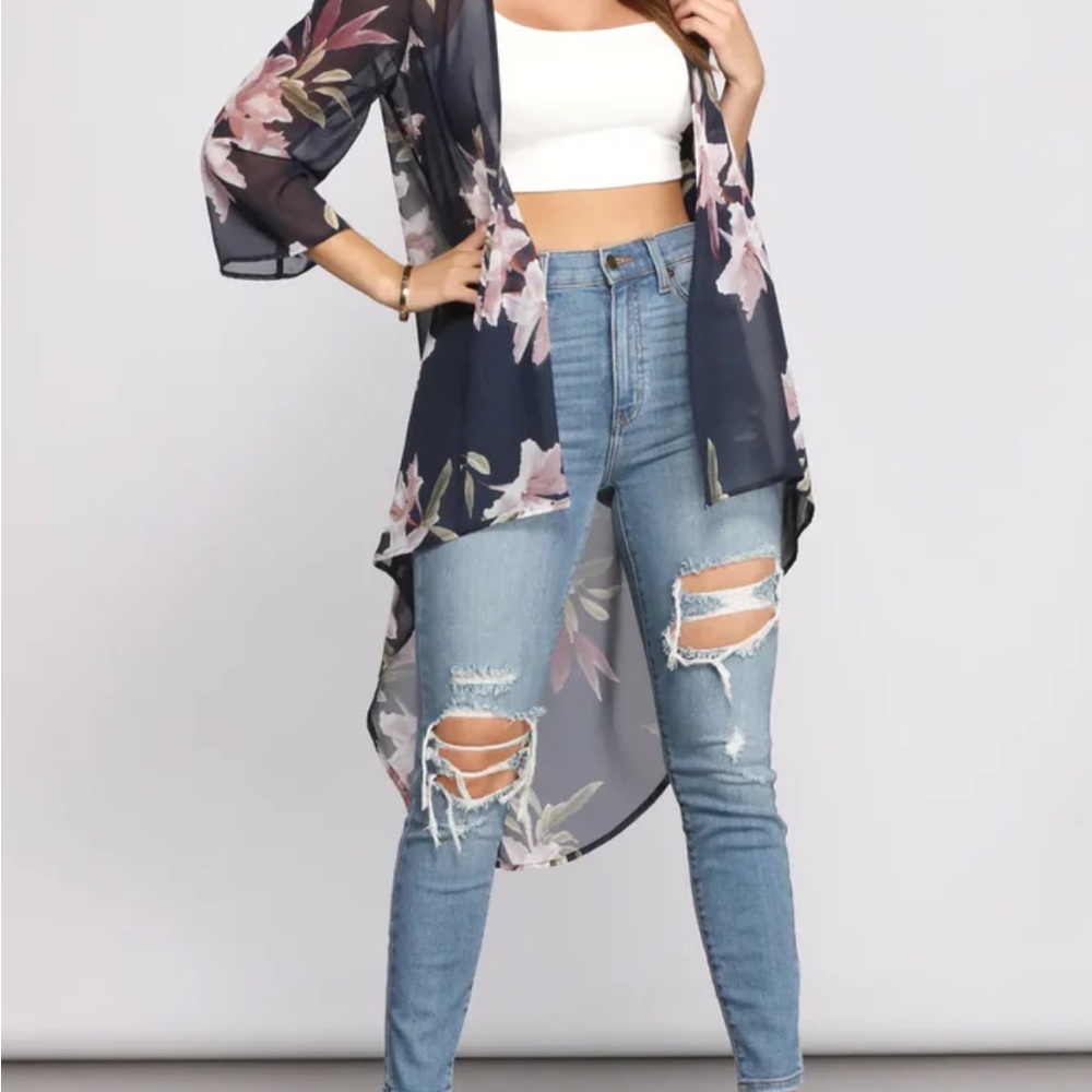 Windsor Floral Sheer Kimono - discontinued